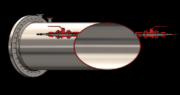 Single-path Lateral-45 transducers configuration with offset